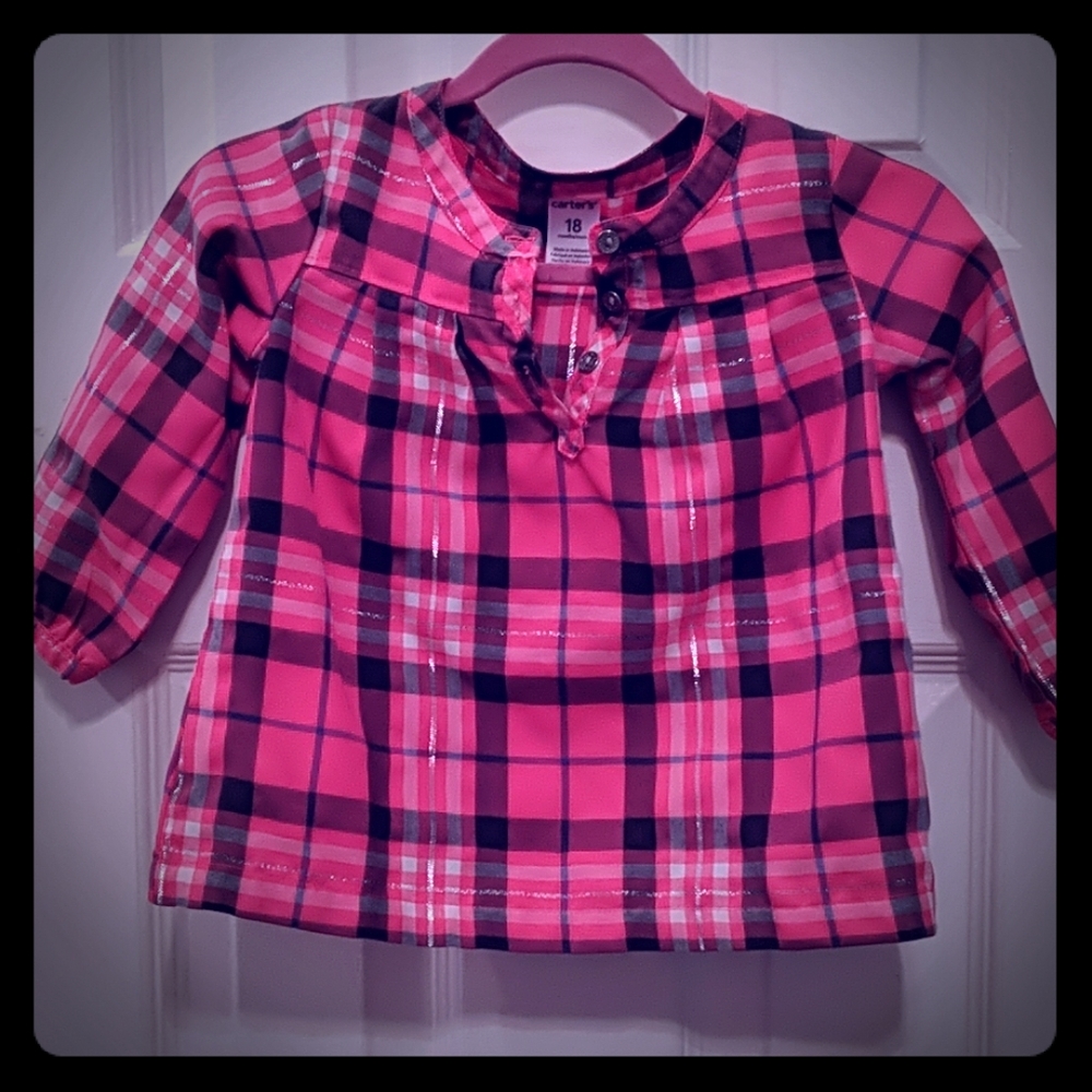 Carter's plaid shirt